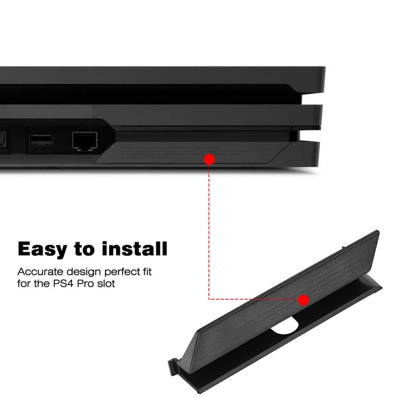 Brrnoo HDD Hard Drive Slot Cover Door Flap for Pro Black Plastic HDD Hard Drive Slot Cover Door Flap for Pro Console - Image 4